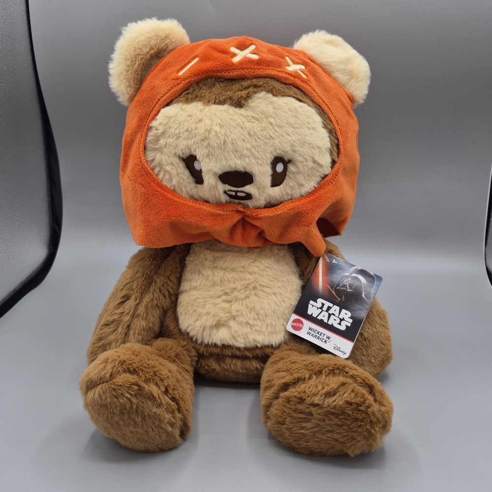 Mattel Disney Star Wars Wicket W Warrick Ewok 14"‎ Weighted Plush New with Tags